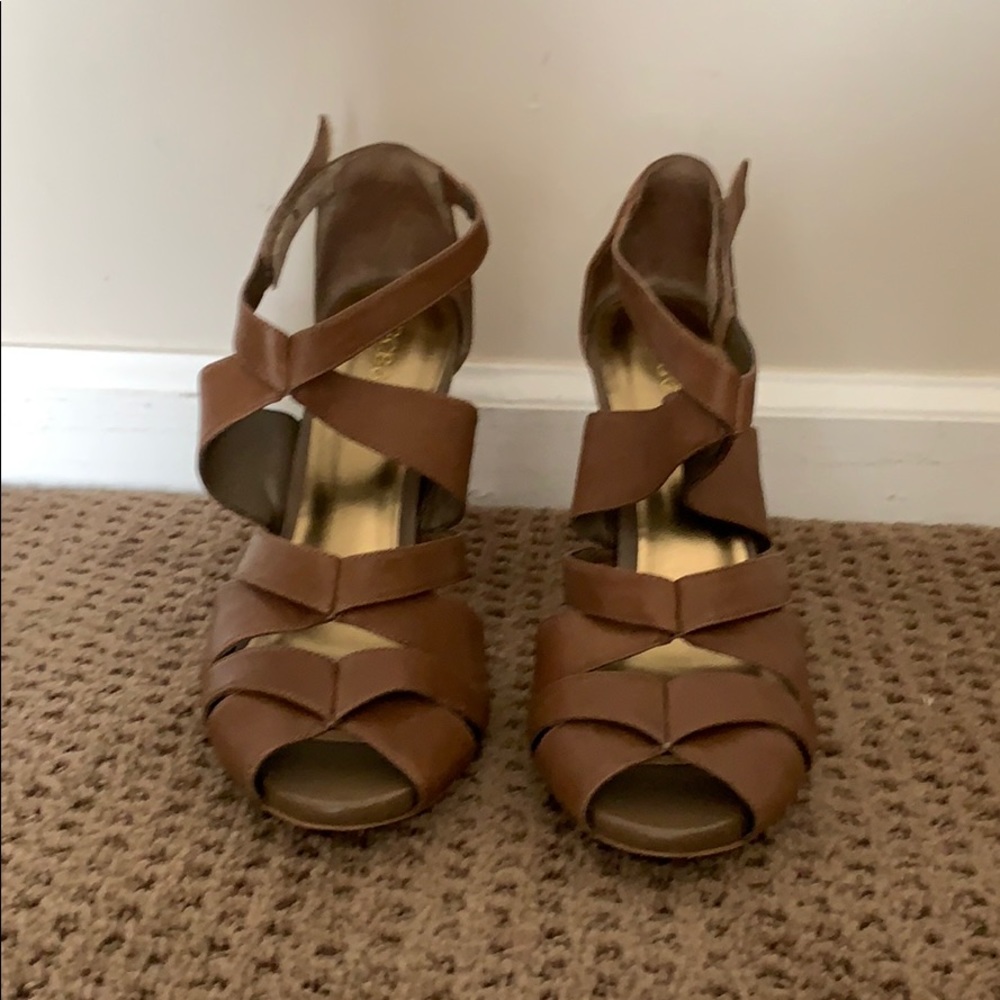 BCBG Nude sandals.